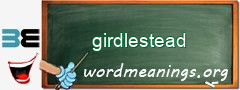 WordMeaning blackboard for girdlestead